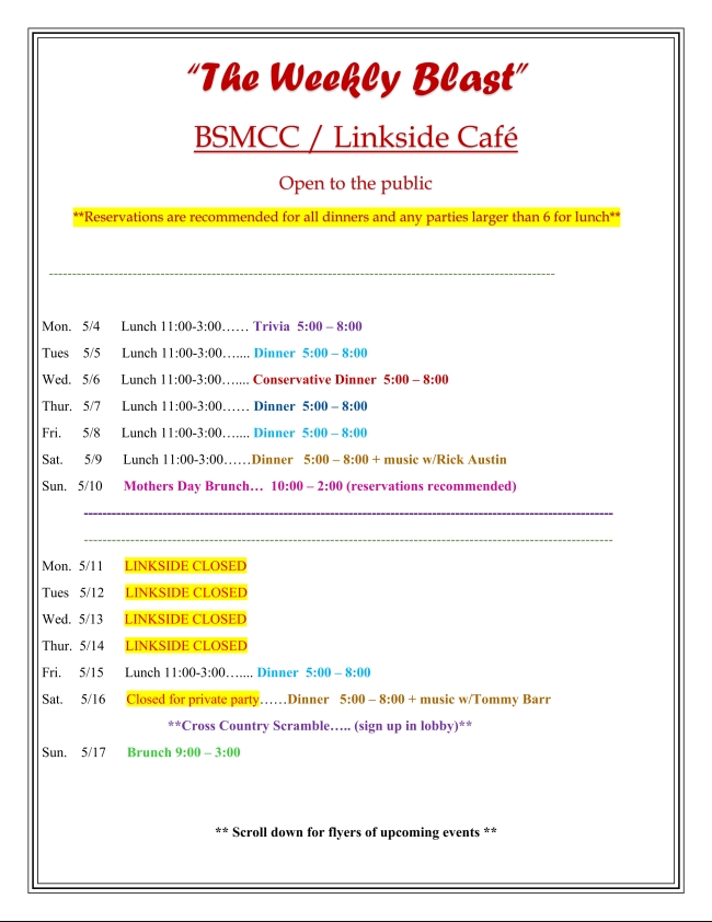 Events at BSMCC - Burnt Store Marina CC